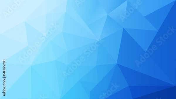 Obraz Abstract polygonal blue pattern background. Blue polygonal modern background.