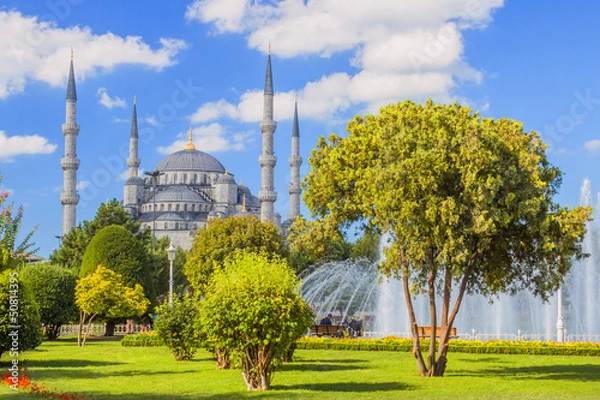 Obraz sultan ahmed mosque in istanbul turkey