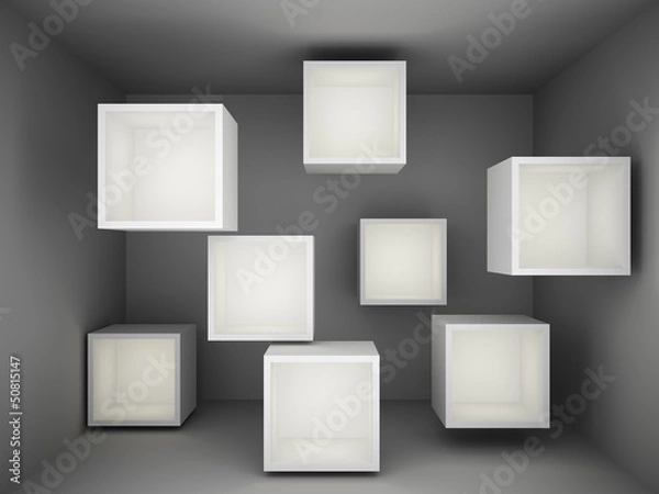 Fototapeta Abstract empty showcase