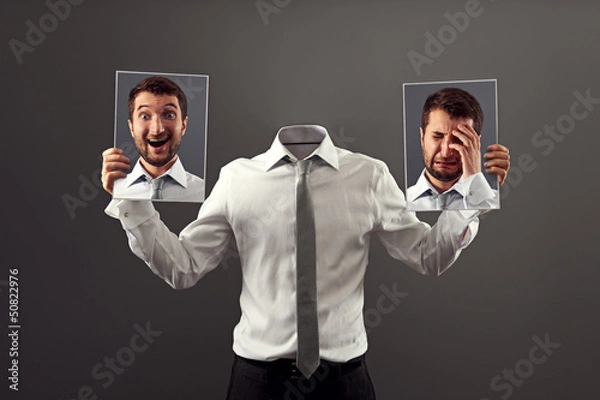 Fototapeta happy or sad