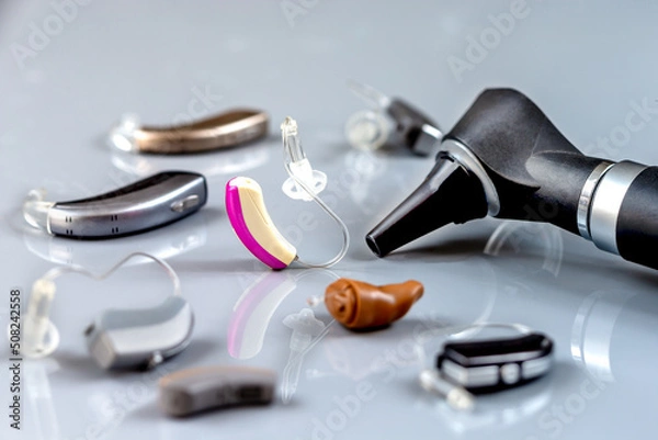 Fototapeta Troubles of hearing - various solutions