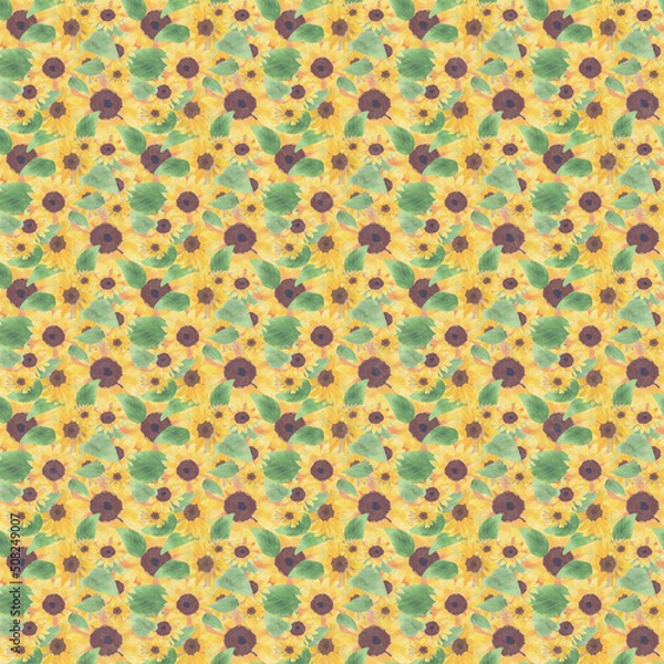 Obraz Sunflower pattern large