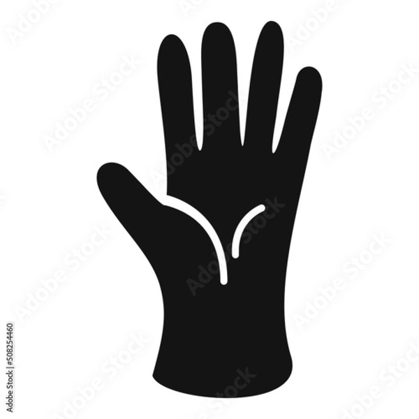 Fototapeta Virus glove icon simple vector. Hand latex