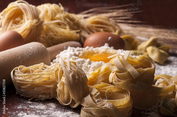 Obraz świeży makaron