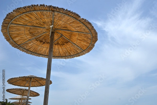 Fototapeta under a beach umbrella