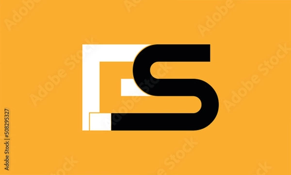 Obraz  ES SE Images Illustrations Vectors Letter