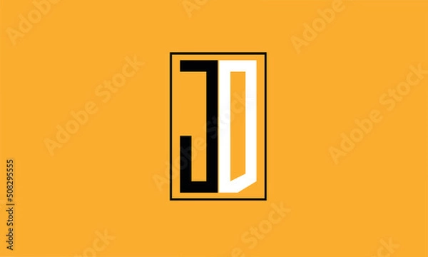 Obraz JD DJ J D Images Illustrations Vectors Letter
