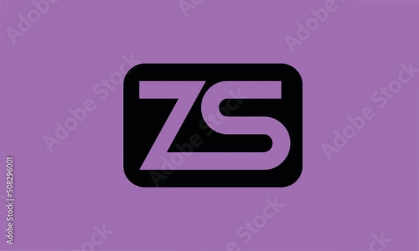Obraz ZS SZ Images Illustrations Vectors Letter