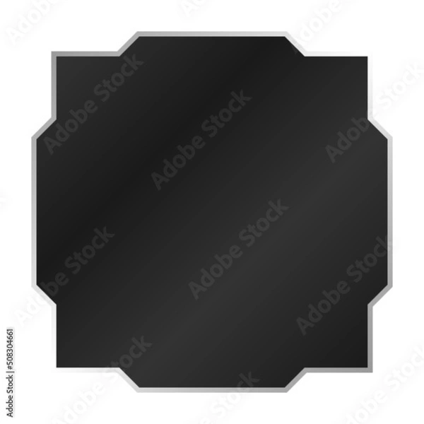 Fototapeta silver dark abstract shape
