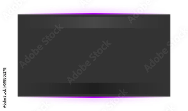 Fototapeta neon dark rectangle banner
