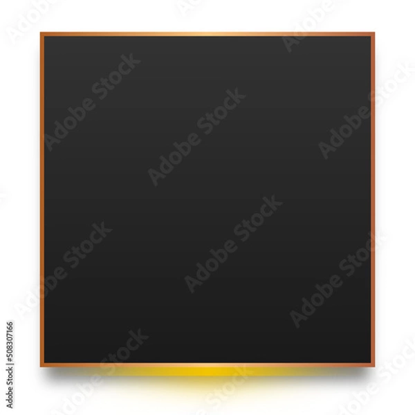 Fototapeta neon dark square banner
