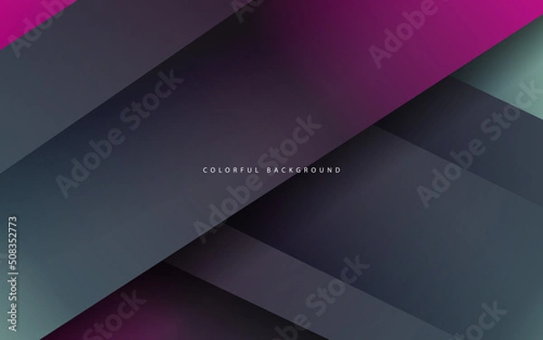 Fototapeta Abstract overlap layer dark color background