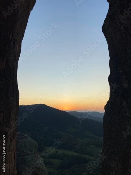 Obraz sunset in the mountains