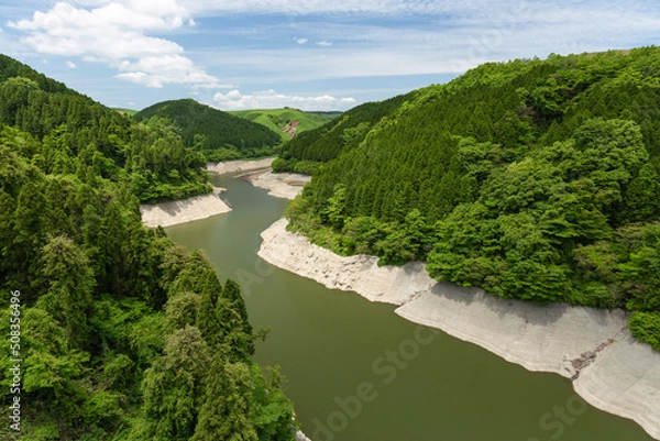 Obraz 熊本県阿蘇郡の大蘇ダム