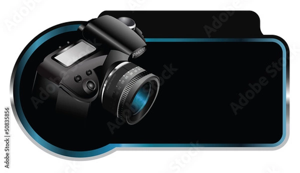 Fototapeta Vector background element with camera