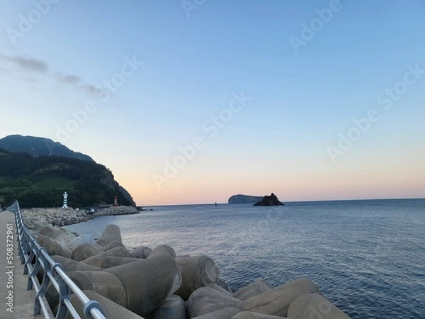 Obraz 울릉도 저동항 노을