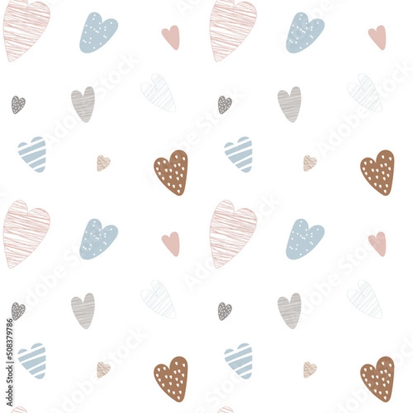 Fototapeta Love heart pattern