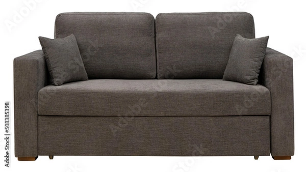 Fototapeta Sofa isolated on white background. Including clipping path