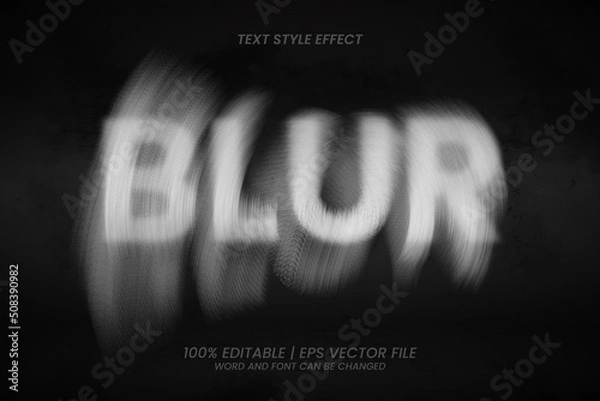 Obraz Blur Editable Text effect Horror Style
