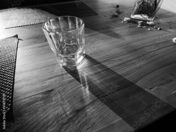 Obraz glass on the table