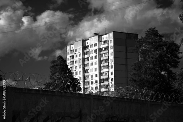 Fototapeta building in the city