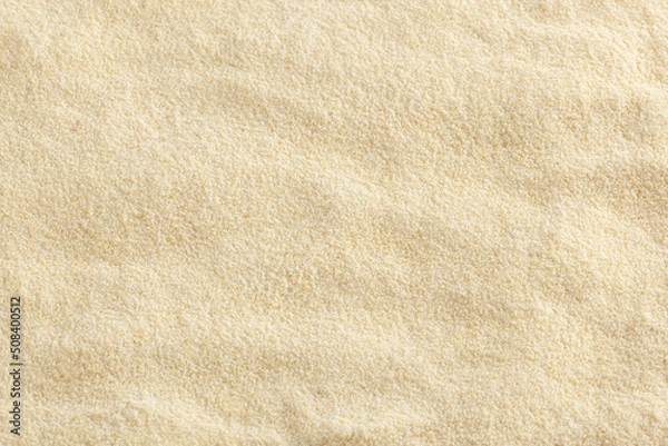 Obraz Uncooked semolina flour background