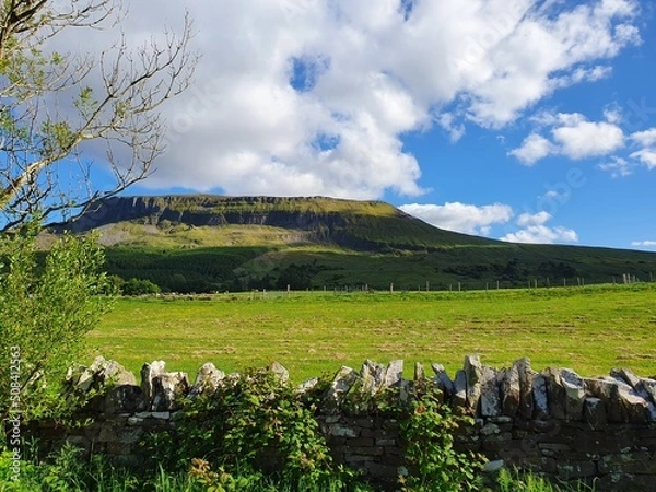 Fototapeta landscape with sky and clouds