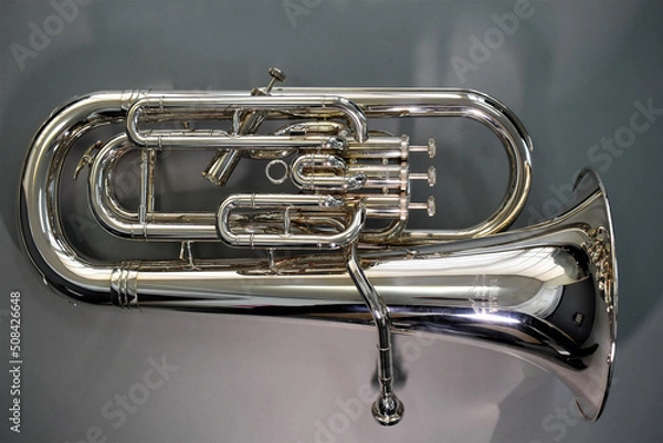 Obraz ユーフォニアム,ユーホニウム,ユーホ,ピストン,シルバー,マウスピース
