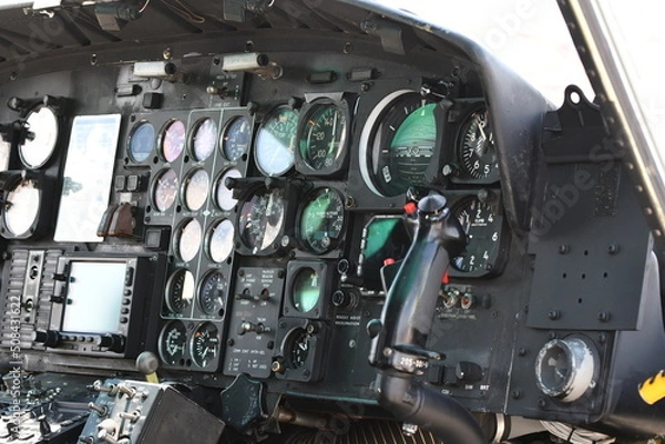 Fototapeta ヘリコプターのコクピット