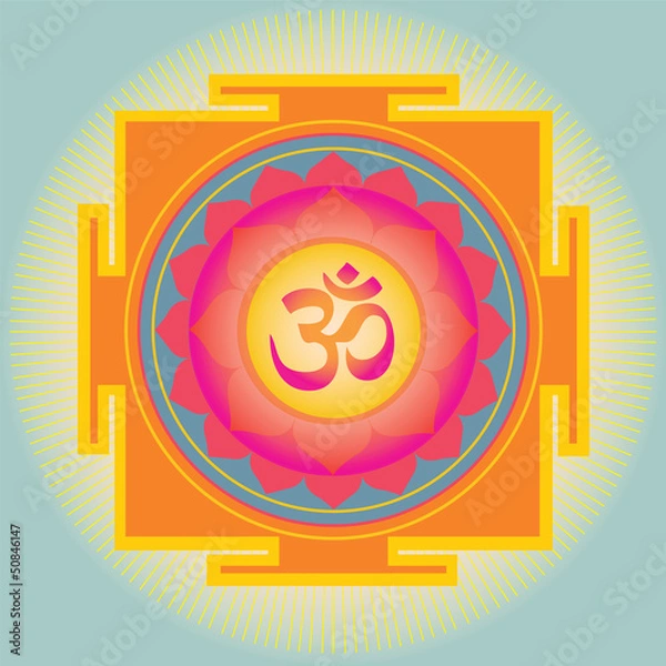 Obraz Om Yantra