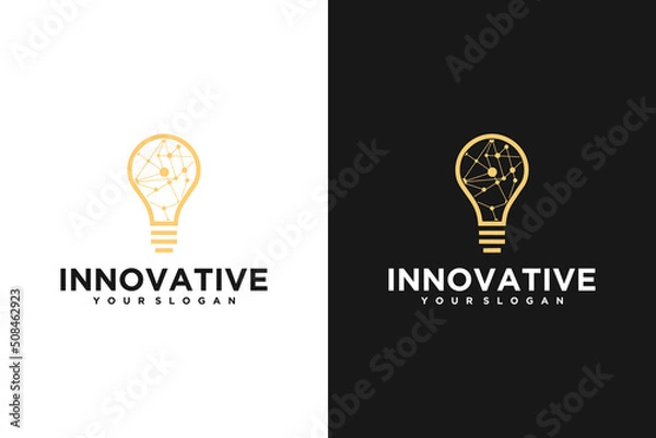Fototapeta creative lamp logo reference logo