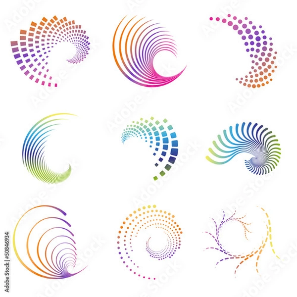 Obraz Projektowanie ikon fal