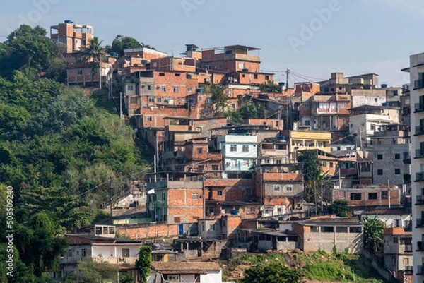 Obraz image of a needy community in Rio de Janeiro - favela