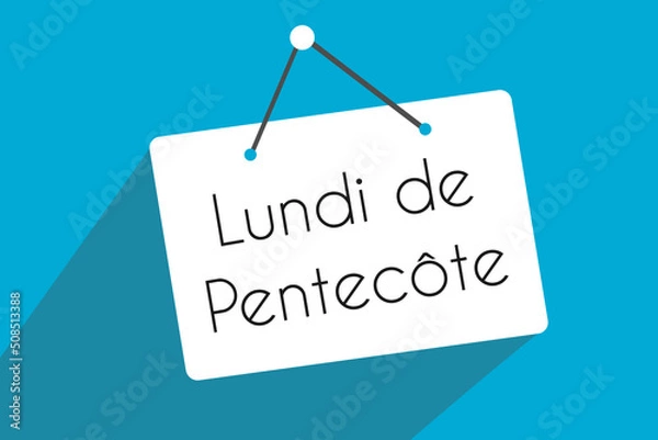 Obraz Panneau Lundi de pentecôte