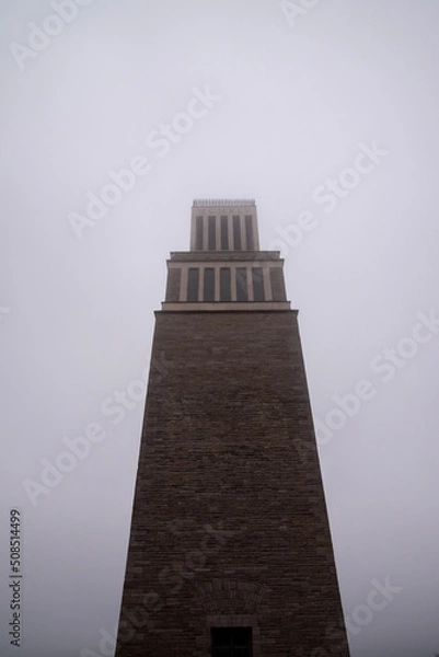 Fototapeta Old tower in the fog