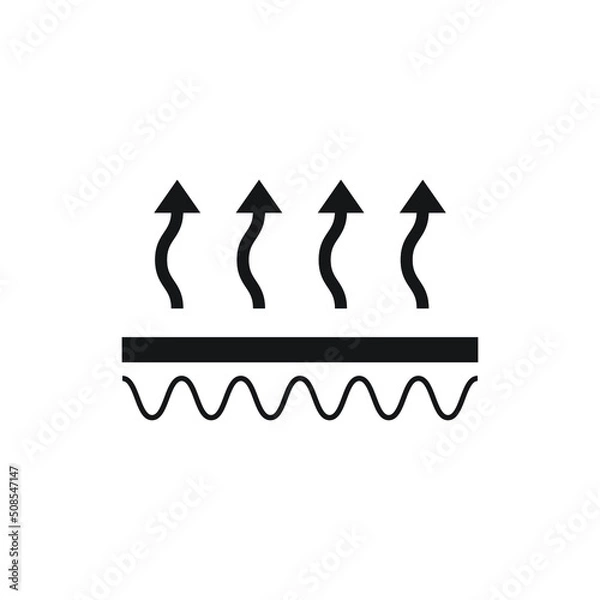 Obraz Heating floor icon design isolated on white background