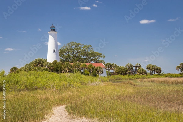 Fototapeta St Marks lighthouse in the Florida panhandle