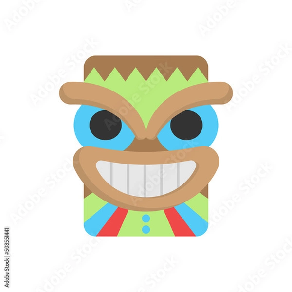 Fototapeta tiki icon design template vector illustration