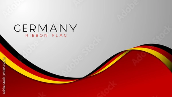 Obraz Germany ribbon flag