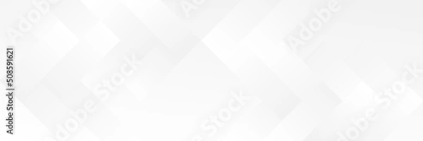 Obraz Abstract white Geometric banner design background.