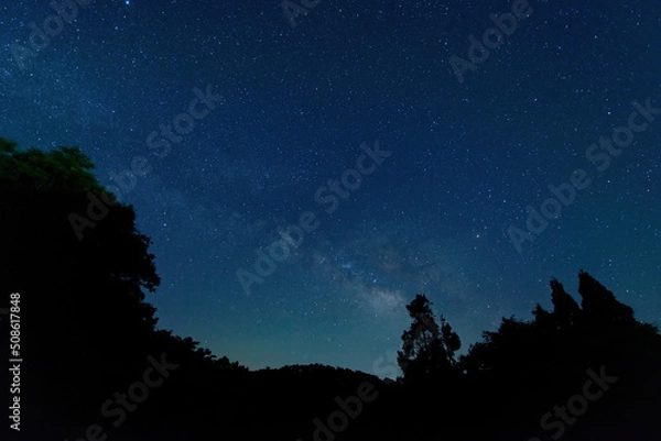 Fototapeta 夜空と天の川銀河