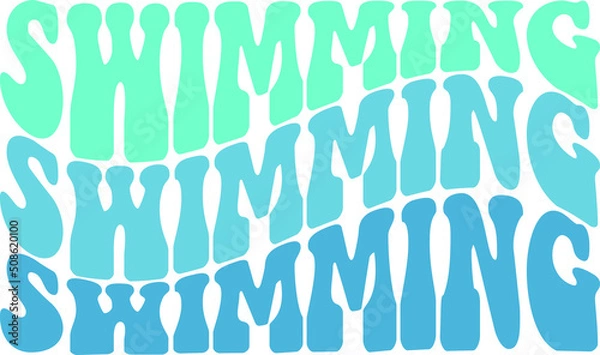 Obraz Swimming Vector Design