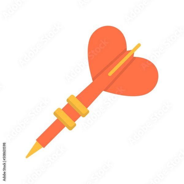 Obraz Dart Arrow vector flat icon for web isolated on white background EPS 10 file