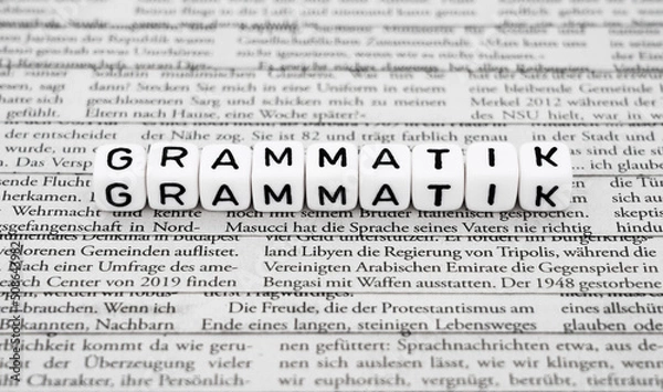 Fototapeta Grammatik