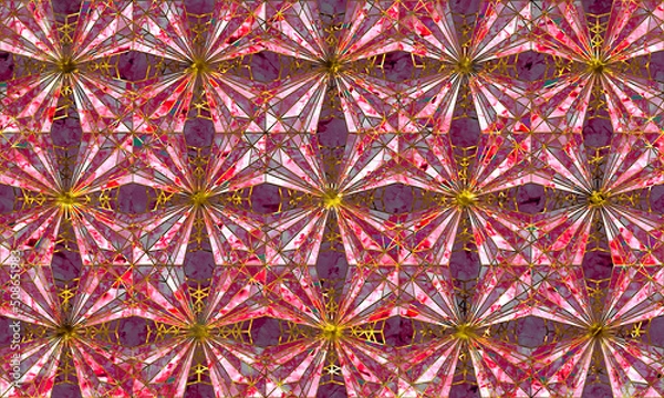 Fototapeta Seamless abstract geometric pattern background blends old and modern.
Gift wrapping paper, wallpaper, or design.
