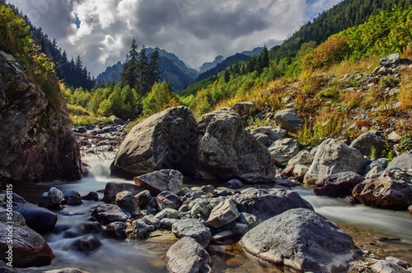 Obraz river in the mountains
