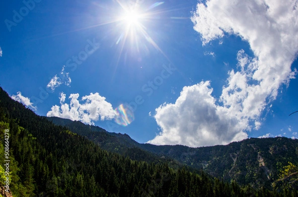 Obraz Mountain ,Nature and House  Barhal,Artvin, Turkey