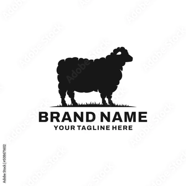 Obraz Sheep farm logo