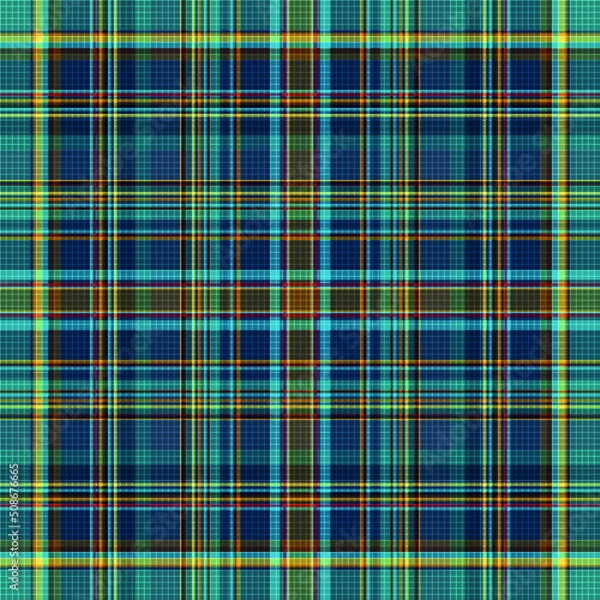 Obraz Seamless checkered pattern with colorful cells, vector eps 10