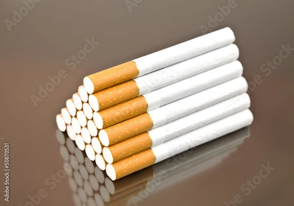 Obraz Pyramid from cigarettes